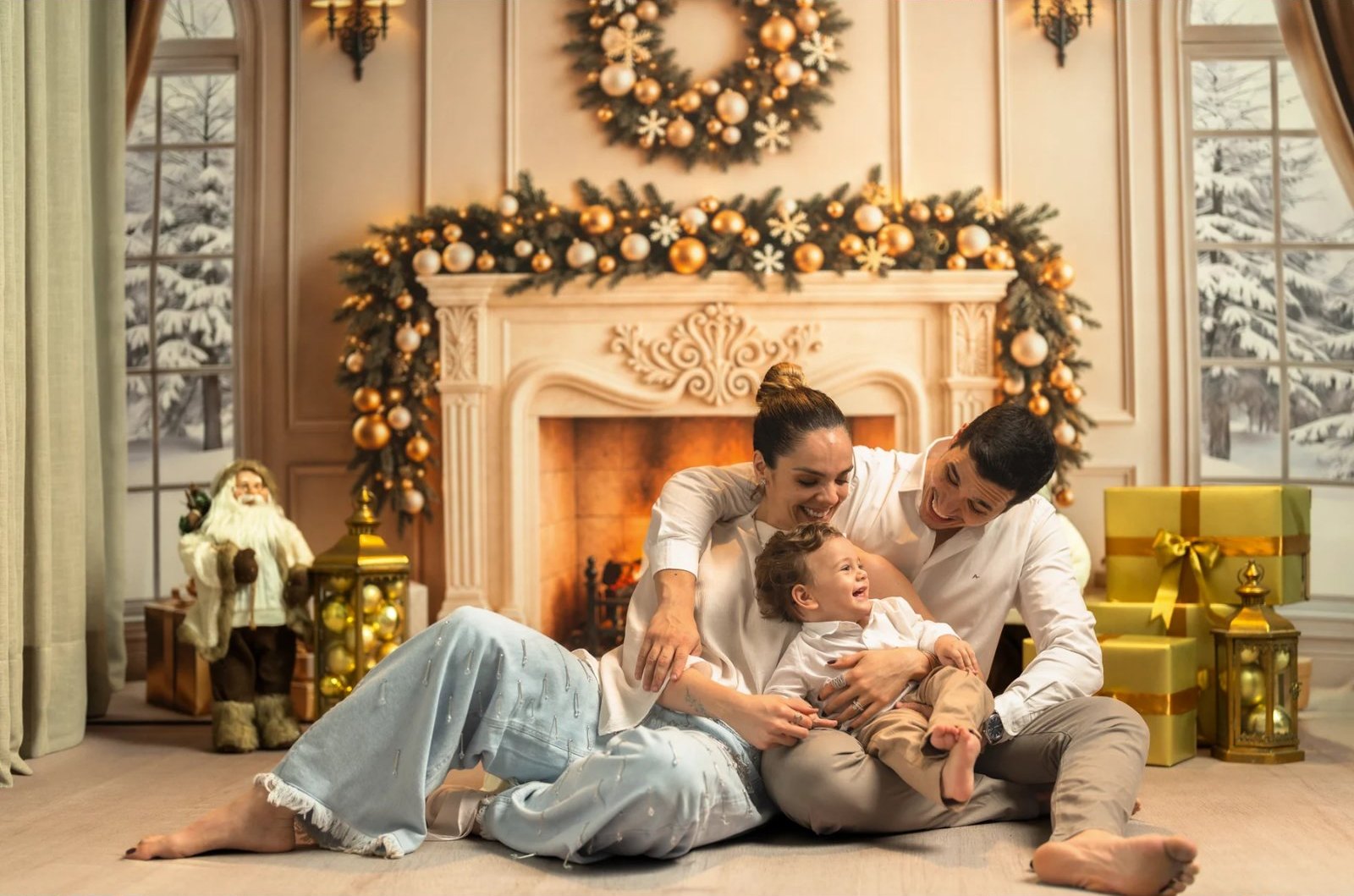Natal Lareira Clara — Ensaio em família