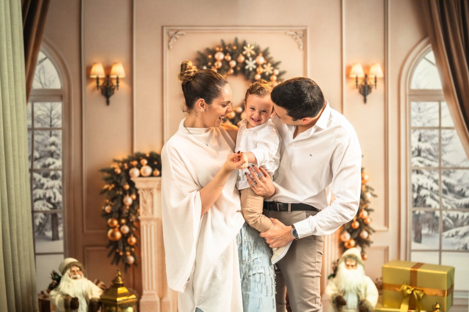 Natal Lareira Clara — Outra composição em família
