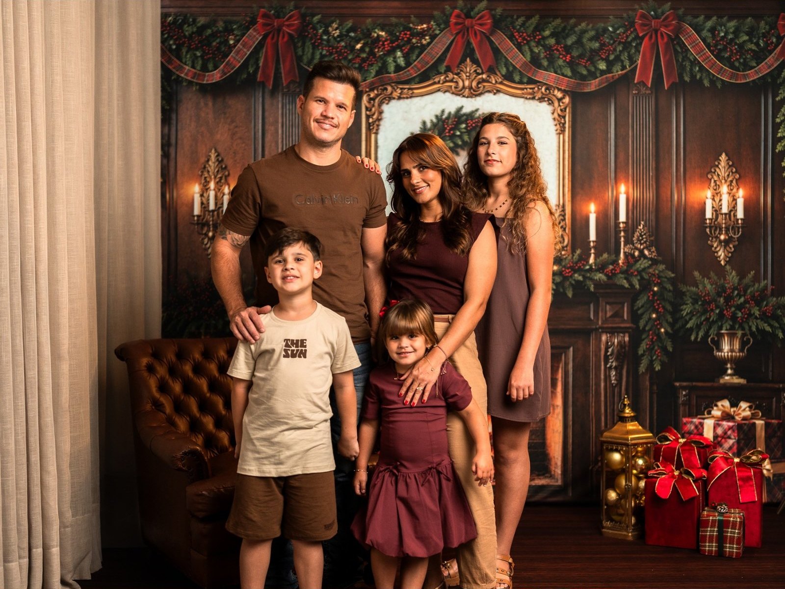 Natal Lareira Escura — Outra composição em família